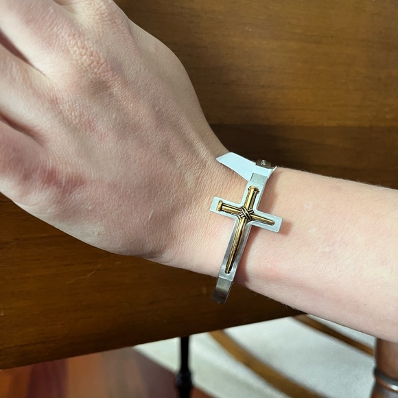 GANZ Jewelry - Cross Bracelet with Bible verse. Probably aluminum